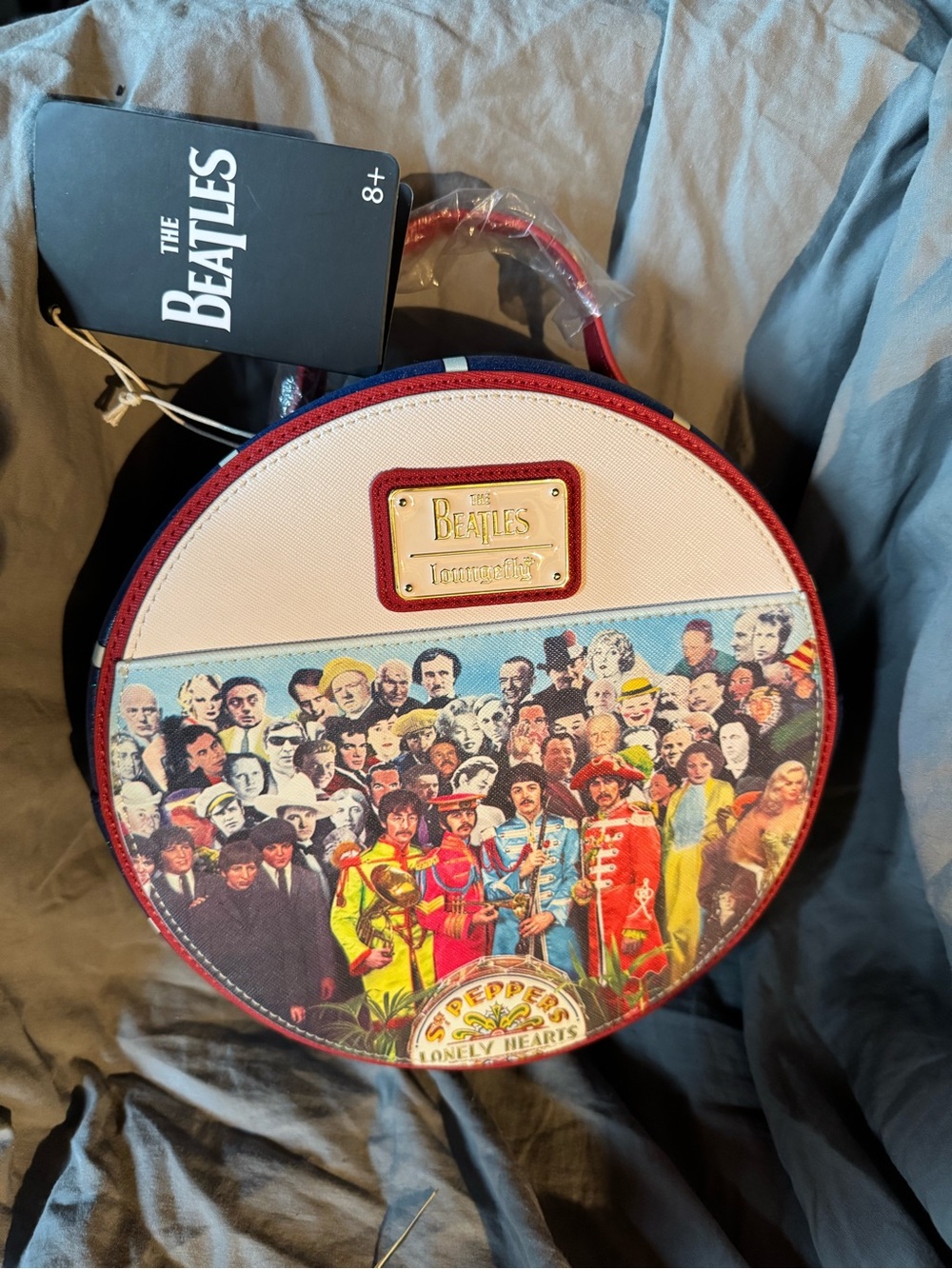 St. Peppers Lonely Hearts Club Band Round Bag - Red, Yellow, Blue - Picture 2 of 4
